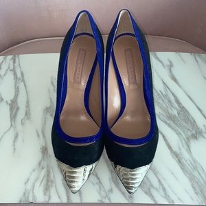 Hugo Boss suede pumps